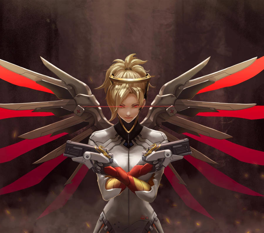 Mercy From Overwatch 2 Video Game Wallpaper