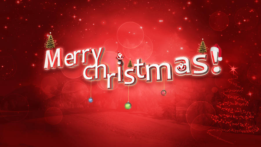 Merry Christmas Confetti Wallpaper