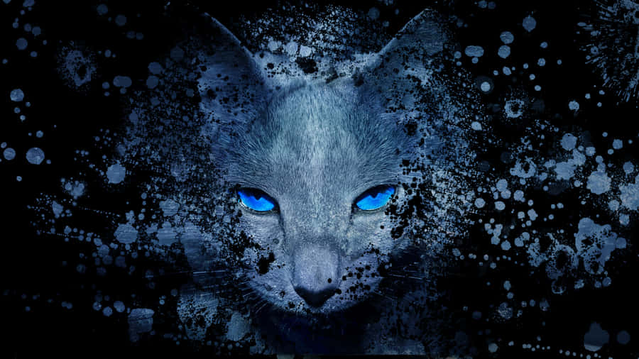 Mesmerizing Blue Cat Eyes Wallpaper