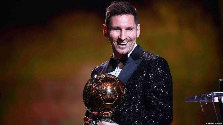 Messi 2021 Ballon D'or Wallpaper