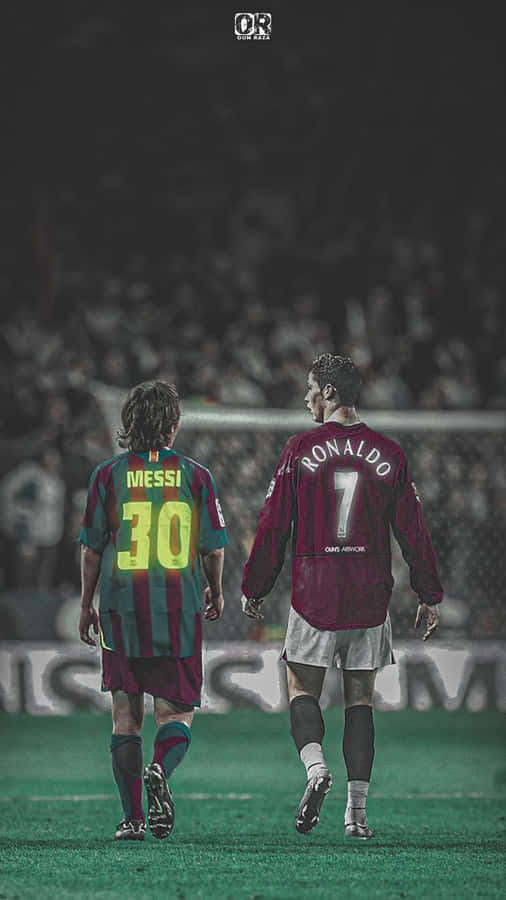 Messi_and_ Ronaldo_ Back_to_ Back_4 K Wallpaper