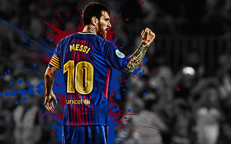 Messi Staying Cool Under Pressure Wallpaper