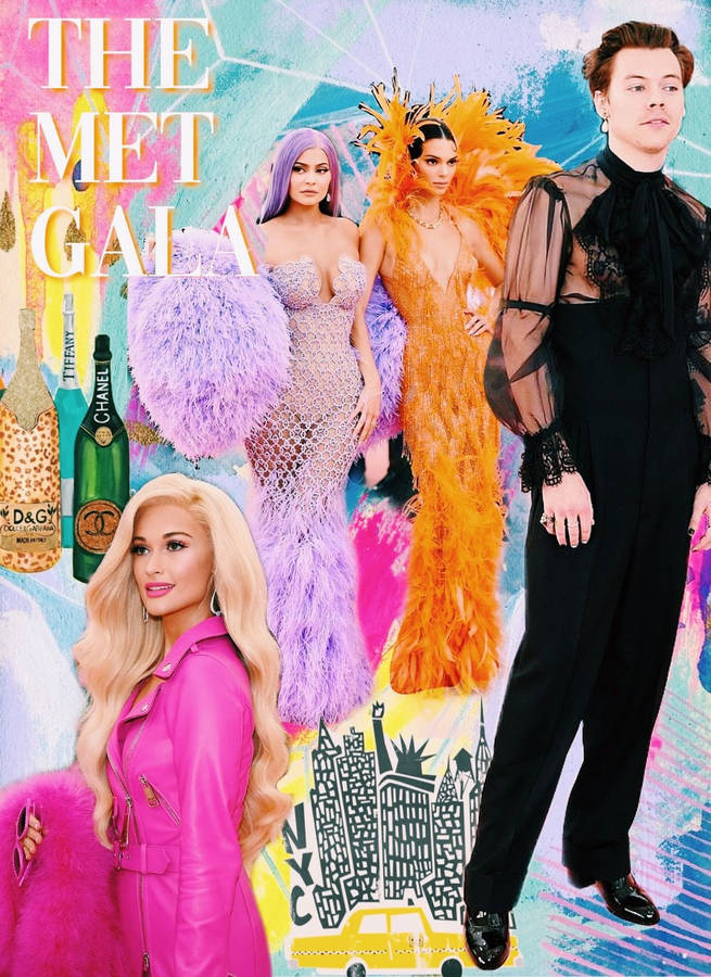 Met Gala Collage Wallpaper