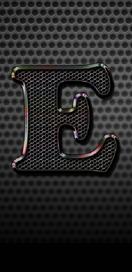 Metal Mesh Forming The Letter E Wallpaper