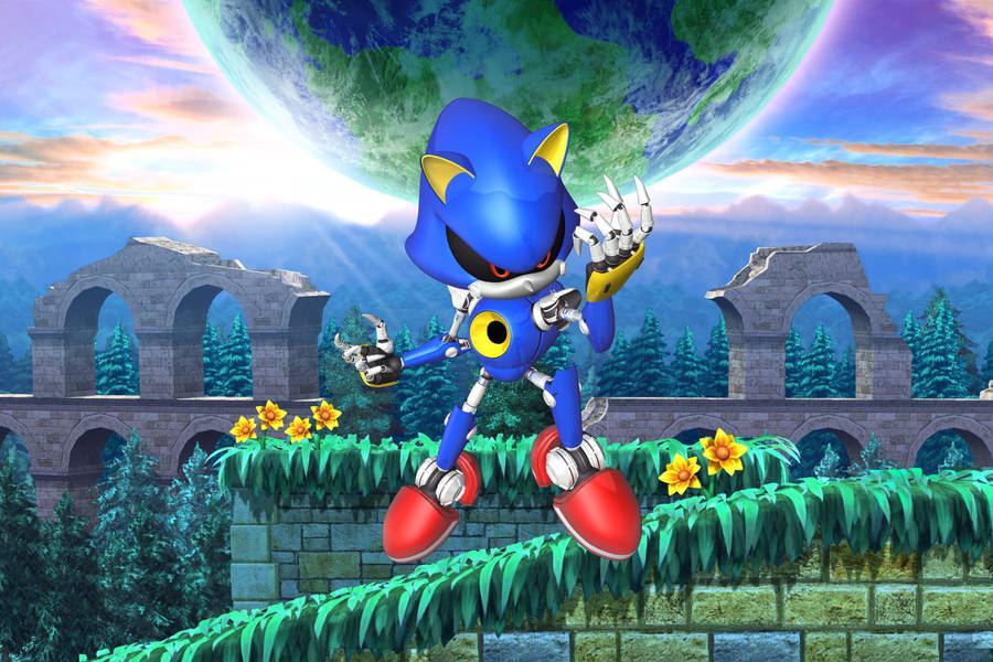 Metal Sonic Earth Wallpaper