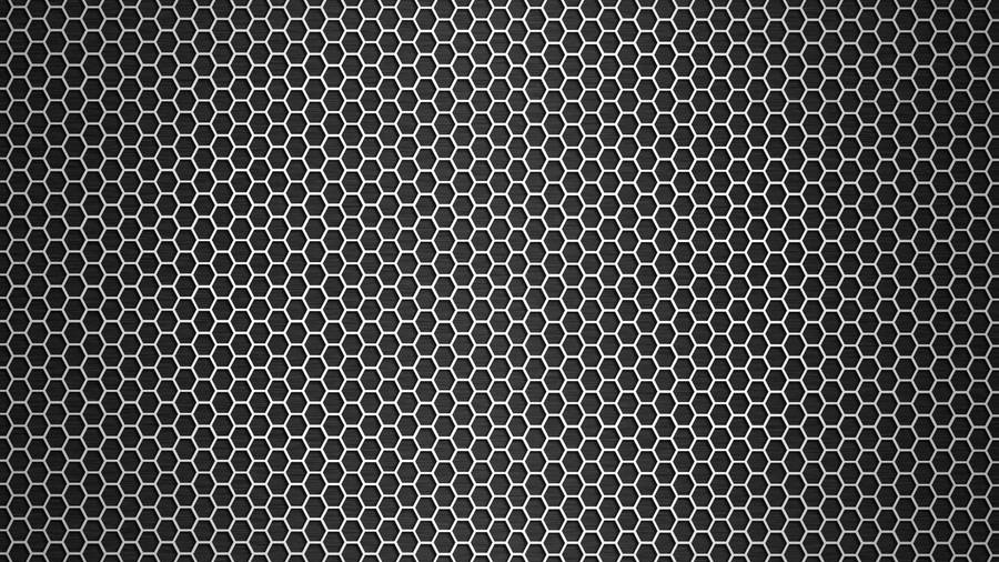 Metal Texture Hexagonal Holes Wallpaper