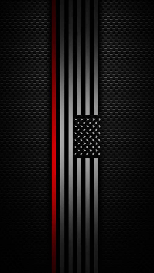 Metallic American Flag Cool Iphone Wallpaper