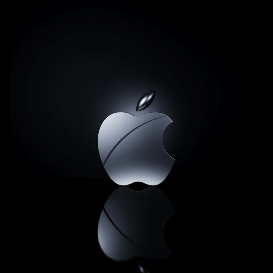 Metallic Apple Logo Awesome Ipad Wallpaper