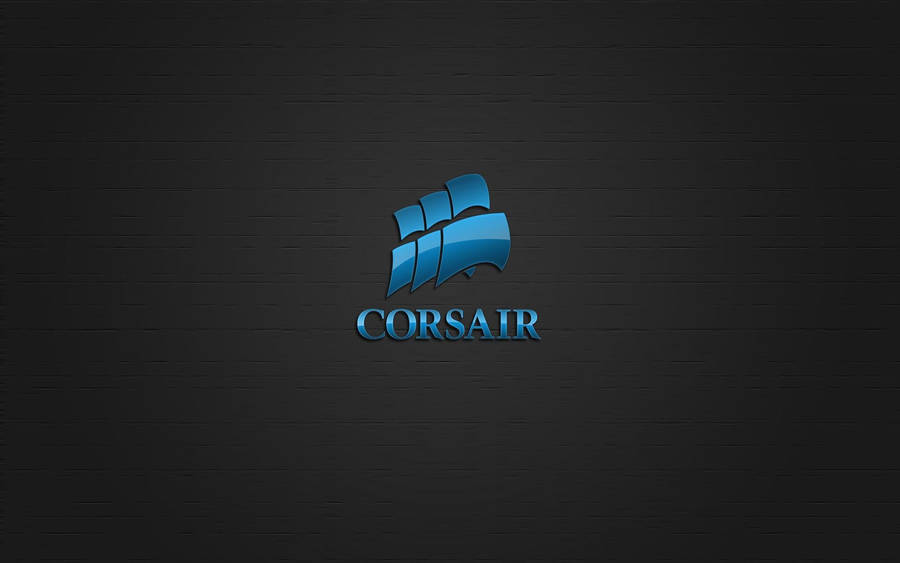 Metallic Blue Corsair Logo Wallpaper
