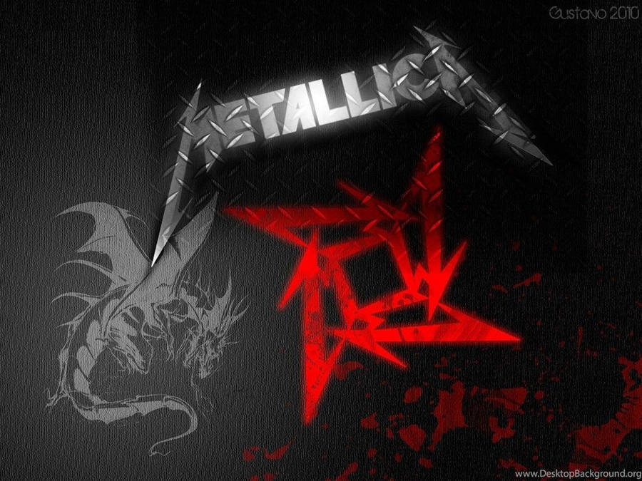 Metallica Red Ninja Star Wallpaper