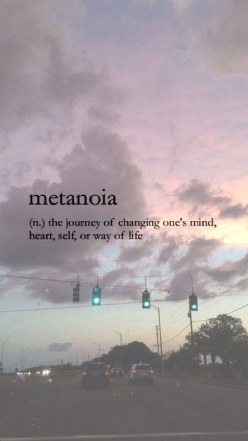 Metanoia Aesthetic Word Wallpaper