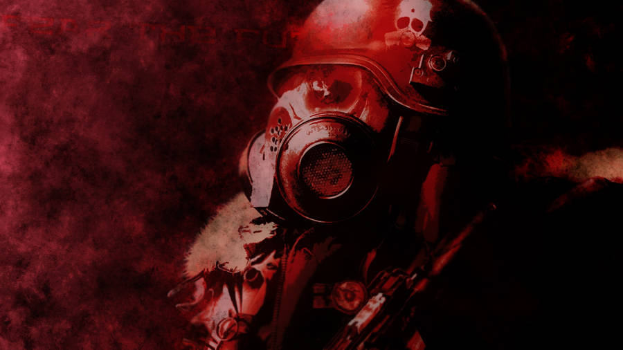 Metro 2033 Stalker Red Smoke Wallpaper