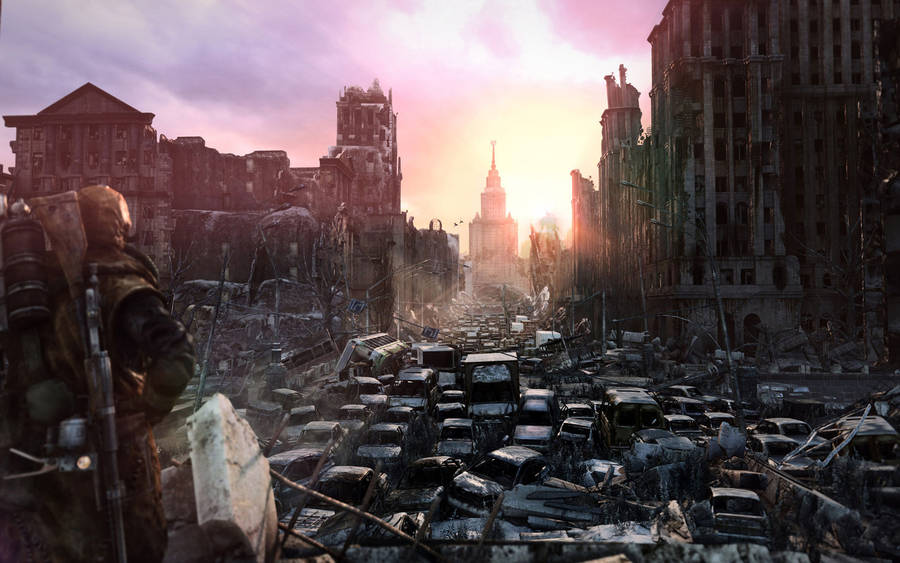 Metro Last Light Ruined City Wallpaper