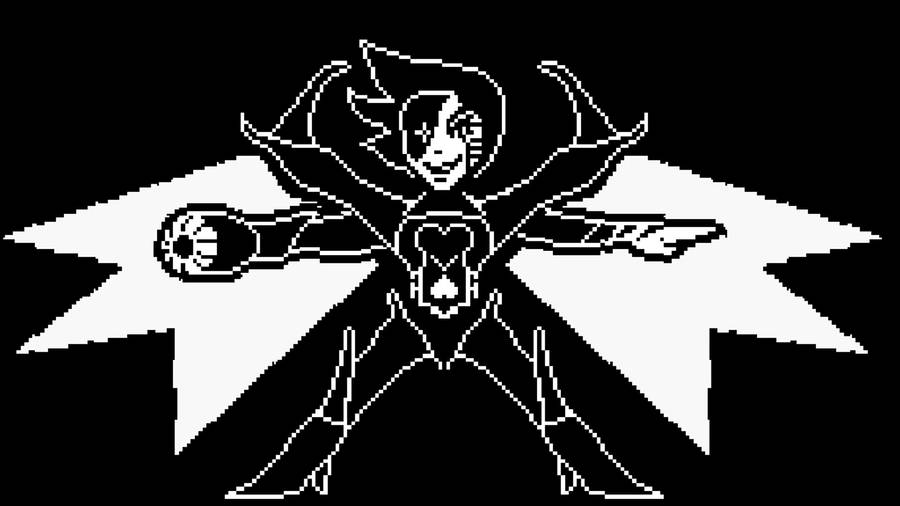 Mettaton Pixel Art Wings Wallpaper