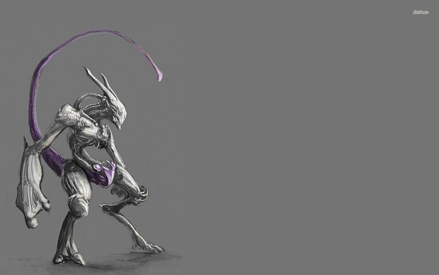 Mewtwo Alien Art Wallpaper