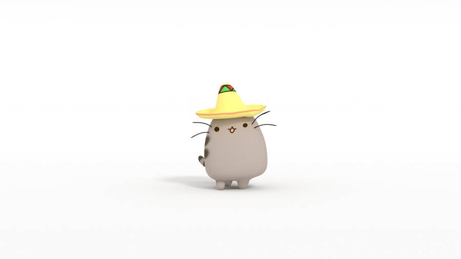 Mexican Hat Pusheen Hd Wallpaper