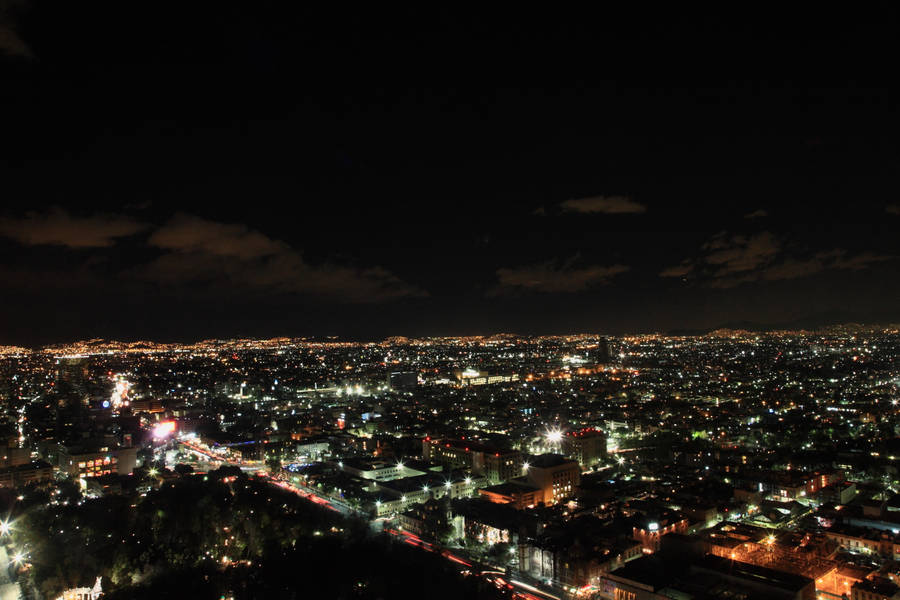 Mexico City Lights At Night Wallpaper