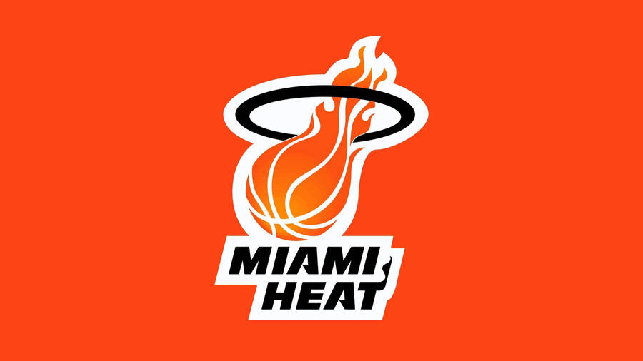 Miami Heat Blazing Logo Wallpaper