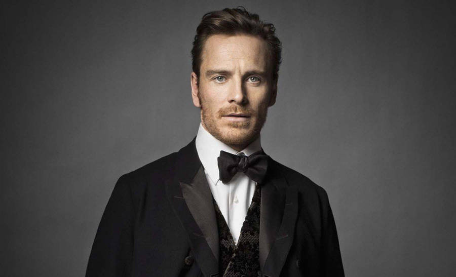 Michael Fassbender In Bow Tie Wallpaper