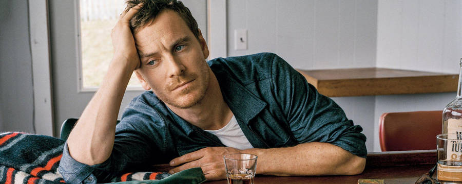 Michael Fassbender Wild Turkey Whiskey Shot Wallpaper