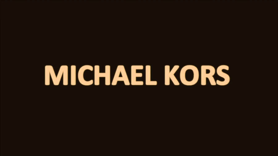 Michael Kors Minimalistic Poster Wallpaper