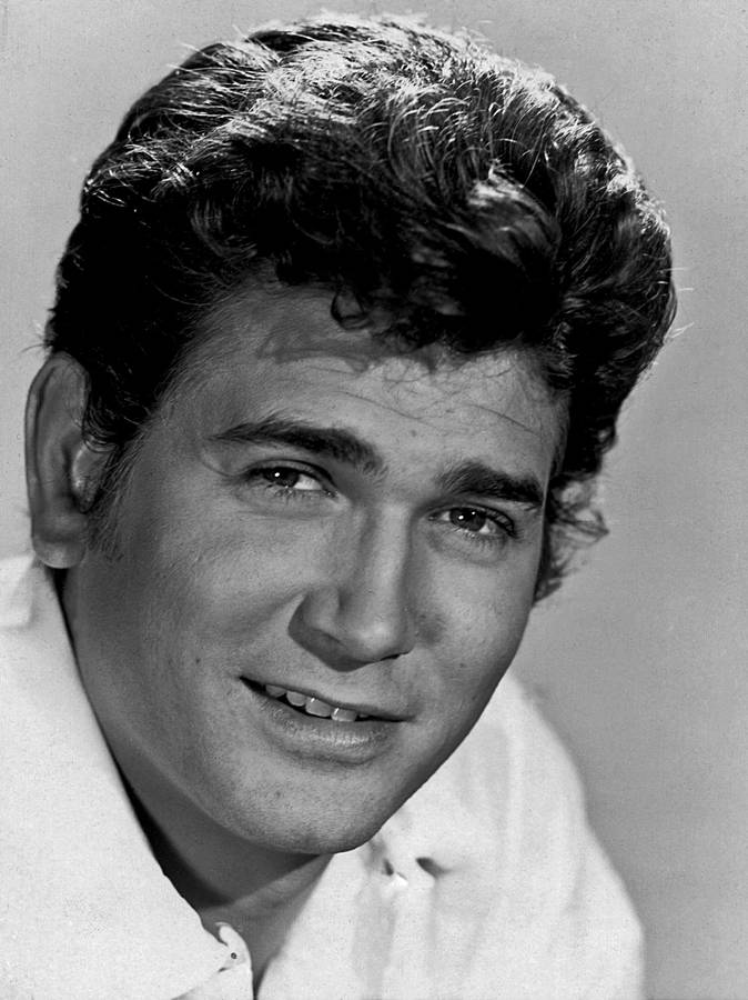 Michael Landon Monochromatic Headshot Wallpaper