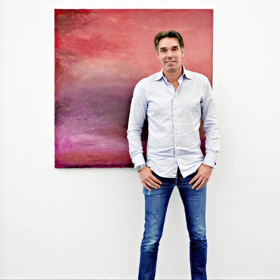 Michael Stich With A Painting Wallpaper