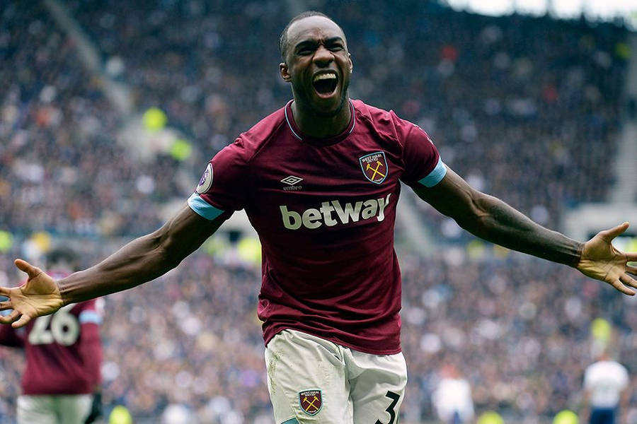 Michail Antonio Screaming Celebration Wallpaper