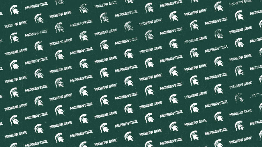 Michigan State University Spartans Multiple Logos Wallpaper