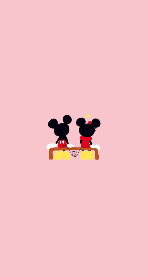 Mickey And Minnie Aesthetic Cartoon Disney Wallpaper