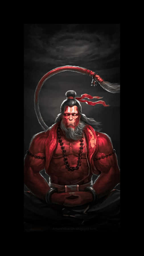 Mighty_ Hanuman_ Artwork Wallpaper