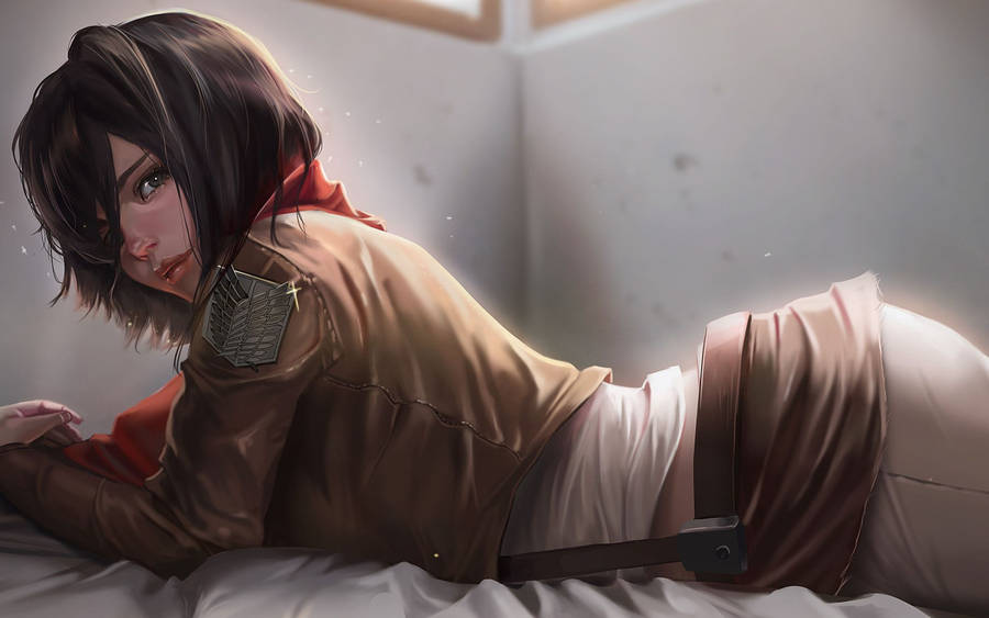 Mikasa Ackerman Gorgeous Pose Wallpaper