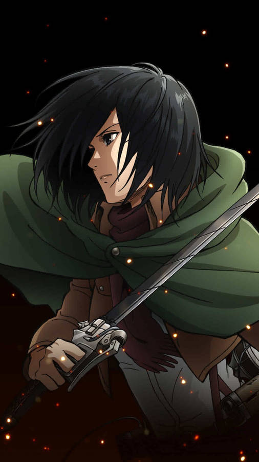 Mikasa Season 4 Cape Wallpaper