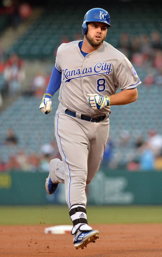 Mike Moustakas Running Wallpaper