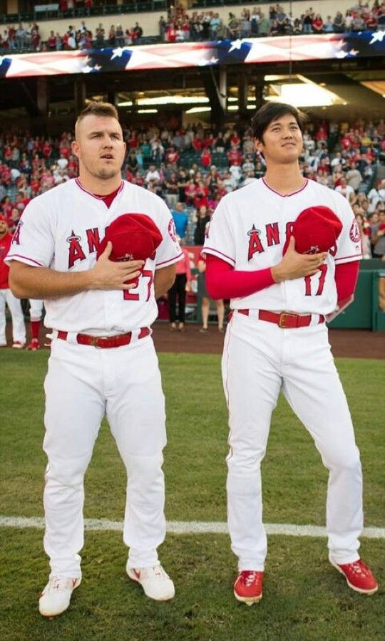 Mike Trout Ans Shohei Ohtani Wallpaper