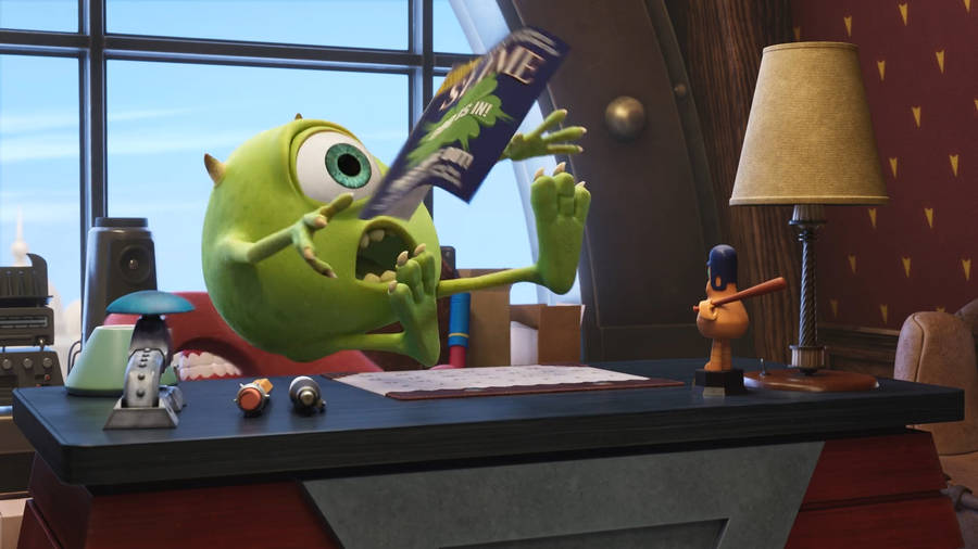 Mike Wazowski Monsters At Work Wallpaper