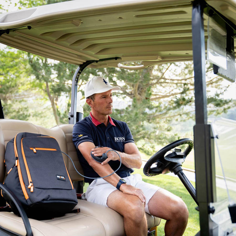 Mike Weir On A Golf Cart Wallpaper