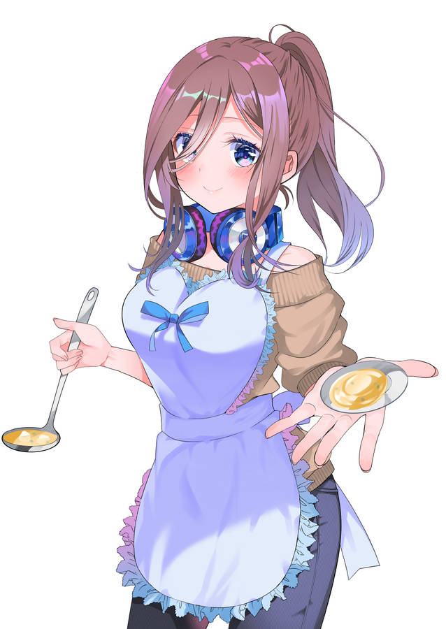 Miku Nakano Preparing Delicious Soup Wallpaper