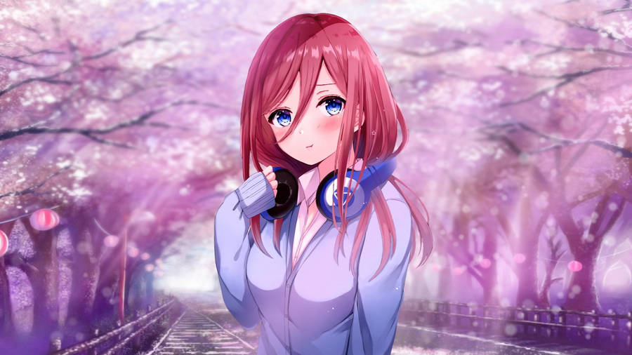 Miku Nakano, The Quintessential Quintuplets Anime Character Wallpaper