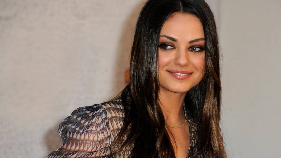 Mila Kunis Shy Smile Wallpaper