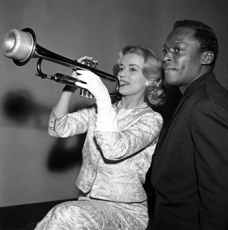 Miles Davis And Jeanne Moreau Wallpaper