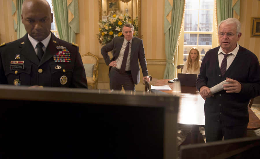 Military Strategy Meeting Scene Wallpaper