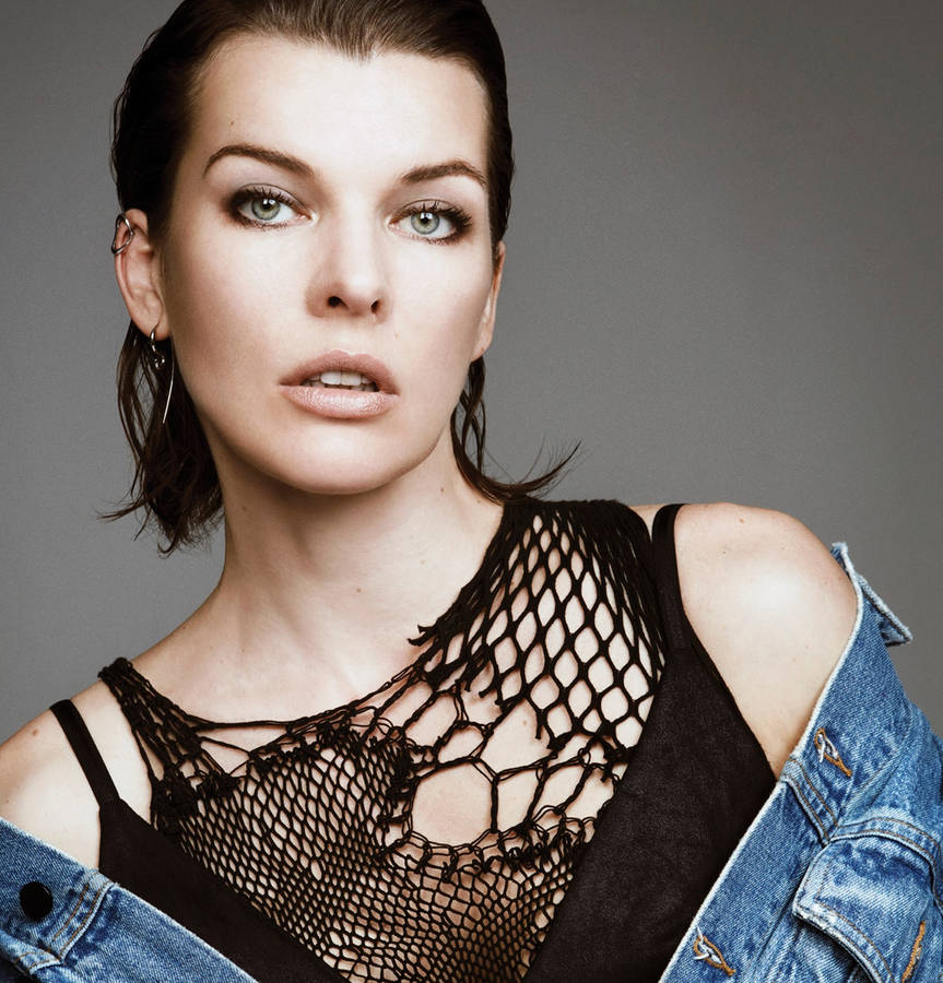 Milla Jovovich Punk Indie Photoshoot Wallpaper