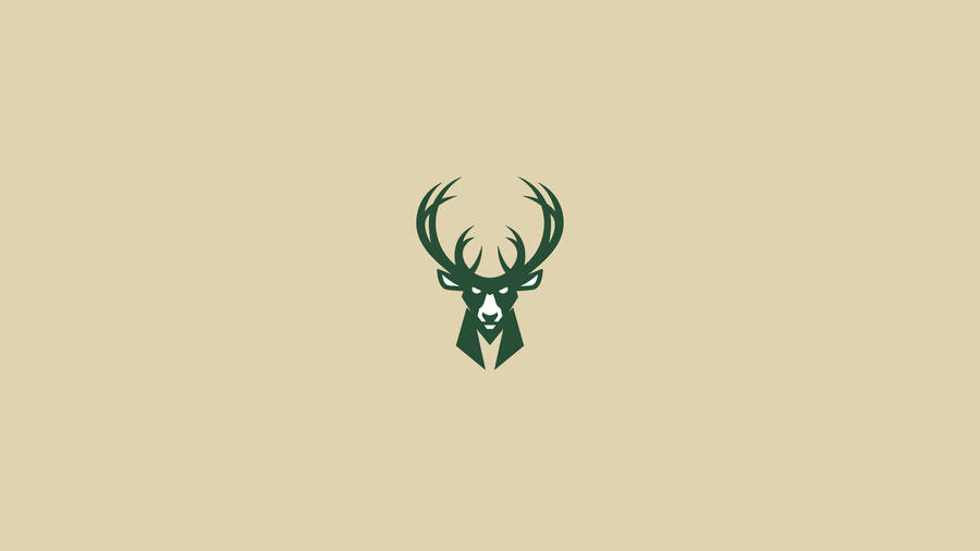 Milwaukee Bucks On Beige Backdrop Wallpaper