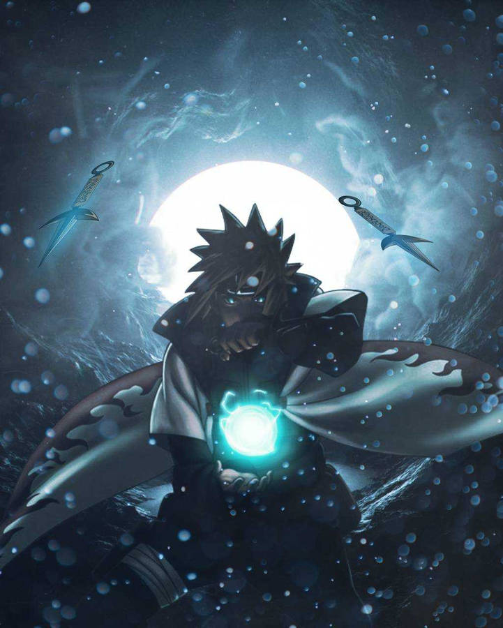 Minato Rasengan And Kunai Wallpaper