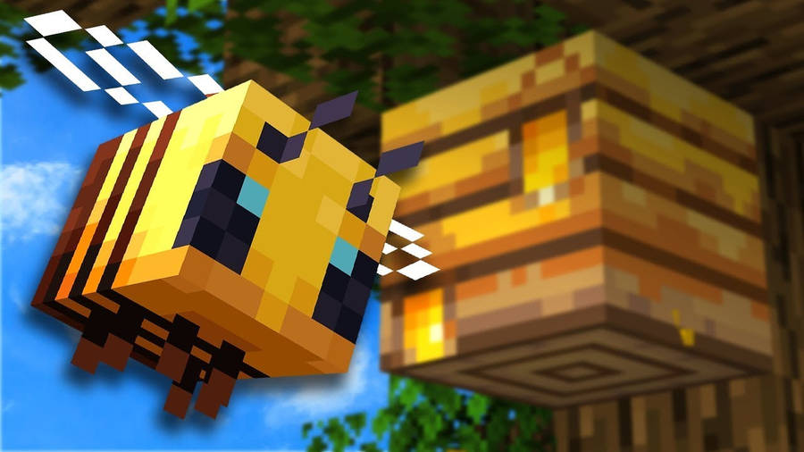 Minecraft Bee Hive Wallpaper