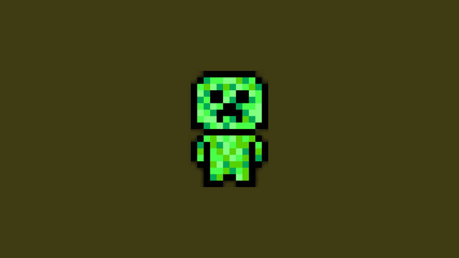 Minecraft Creeper Pixel Art Wallpaper