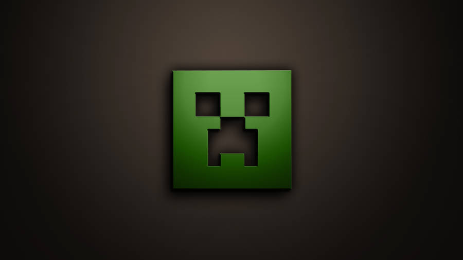Minecraft Creeper Slime Logo Wallpaper