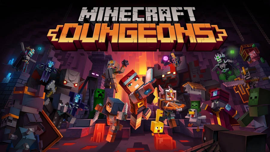 Minecraft Dungeons Official Poster Wallpaper