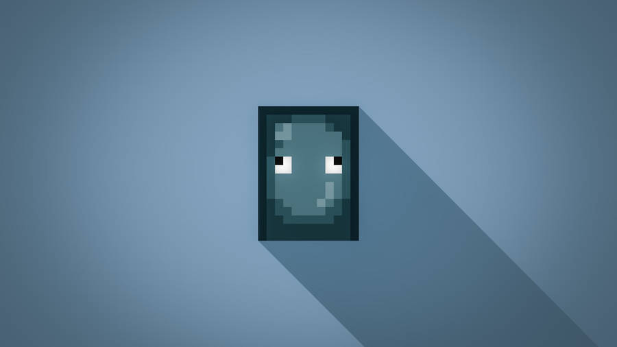 Minecraft Landscape Minimalist Squid Wallpaper